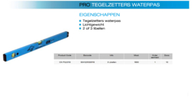OX Pro Tilers level 1800mm 3 vials OX-P023118