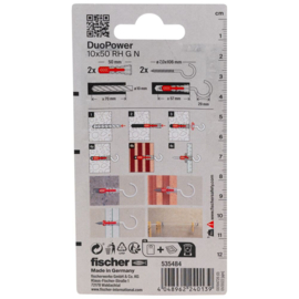 Fischer DuoPower Plug 10x50 RH G N K 535484