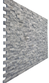 S16 Light Grey (6x) 3D Steenstrips Marmer 0,53m²