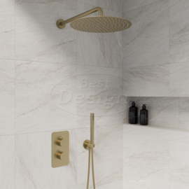Best Design One-Pack Inbouw-Regendoucheset Nancy-M-300 Mat-Goud 4008800