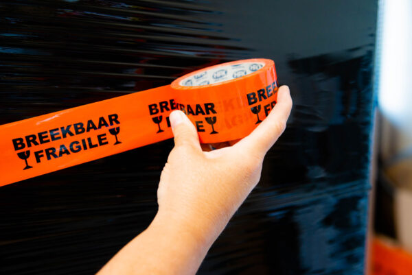 HPX Verpakkingstape - Breekbaar Fragile 50mm x 66m VF5066