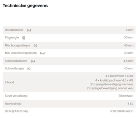 Fischer Spiegelbevestiging SKL M 45490