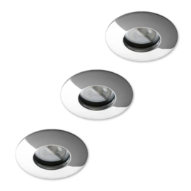 0160690005 Melody IP65 Chrome 3x 5W 3000k LED Inbouw Rond