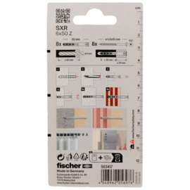 Fischer Constructieplug SXR 6x50 Z 503417