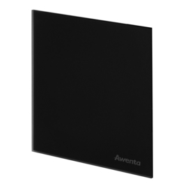 Awenta Trax Glass Black Matt Front Panel Ø100 PTGB100M