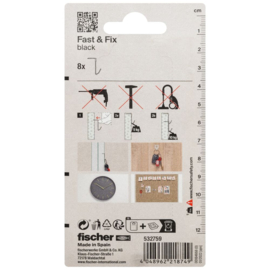 Fischer Fast & Fix Zwart (Haak) 532759