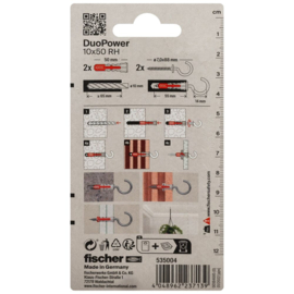 Fischer DuoPower Plug 10x50 RH K 535004