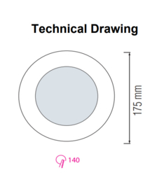 Horoz ALEXIS-18 18W Wit 3CCT