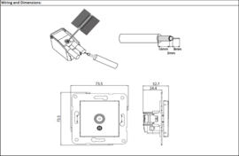 Viko TV (Coax) inbouwdoos End + plaat Novella Black 92105510