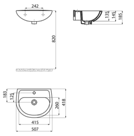 Creavit Wastafel TP150 50cm
