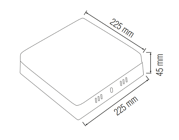 Horoz Carla White 32W Led Opbouw Square
