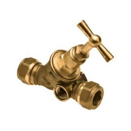 Bonfix Stopkraan 12-12 mm + Aftapper 96505