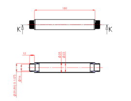 Creavit Verticale Douchearm A13