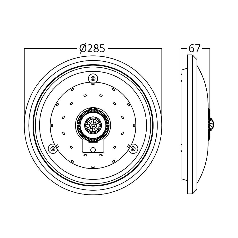 BRAYTRON SENSA 15W Sensor 4000K LED Ceiling Light