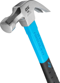 OX Pro Fibreglass Handle Claw Hammer - 16oz / 450g OX-P081616