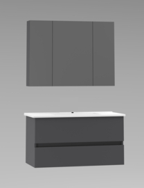 Titan Antraciet 100cm Badmeubelset