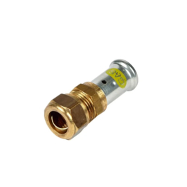 HENCO Gas Verloop Recht 20-22 mm. Pers x Knel 30PG-2022S