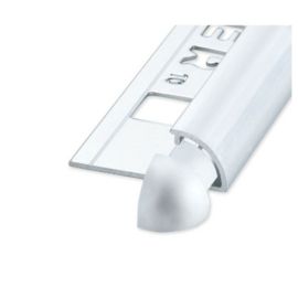 RONDEX Rond Alu Glans Zilver 8 mm Hoekstuk (2x) OX