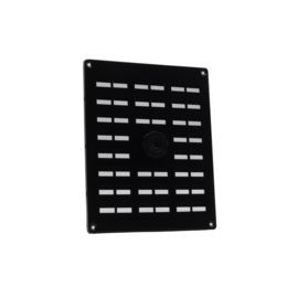 NEDCO Schuifrooster Gaas ZWART ALU 250 x 200 mm. 63500401