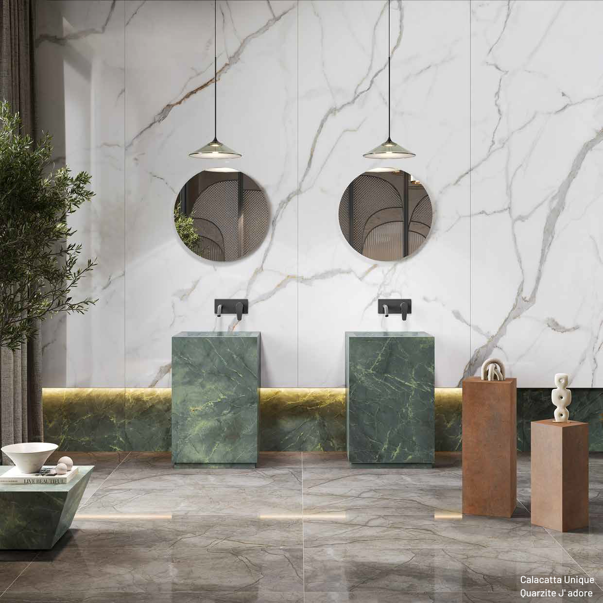 Kale Slab CALACATTA UNIQUE Mat 120x280cm 6mm