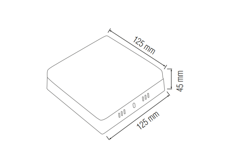 Horoz Carla White 16W Led Opbouw Square 6400K