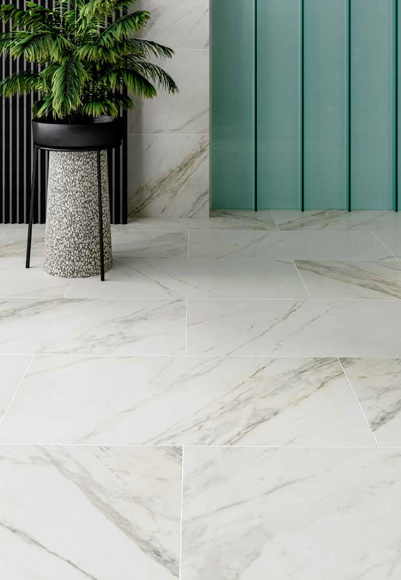 KALE IM APUANO WHITE POLISHED Vloertegel 60x120cm