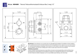 BD Verona P300 One-Pack Inbouw Regendoucheset 4005290