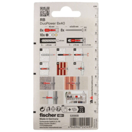Fischer DuoPower Plug RB 8x40 535959