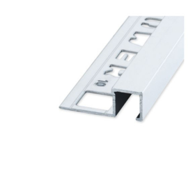 QUTEX Vierkant Alu Mat Zilver 12,5 x 2700mm OX-E063110127 Tegelprofiel