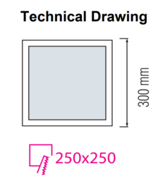 Horoz ALEXIS/SQ-30 30W Zwart 3CCT