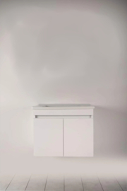 BainArt Badmeubel White 65 cm Deur