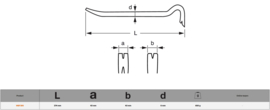 Bahco Breekijzer Plat 388 mm. WBF380