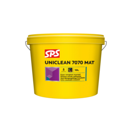 SPS Uniclean 7070 Muurverf Mat 10 L WIT