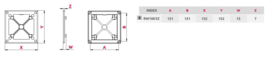 Awenta Frame Grey for ventilation Ø100 150x150mm RW100SZ