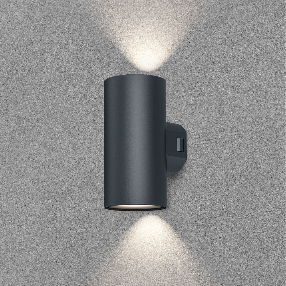 Braytron VEKTA D WL.2 Grey 2x9W 3IN1 IP65 Wall Light
