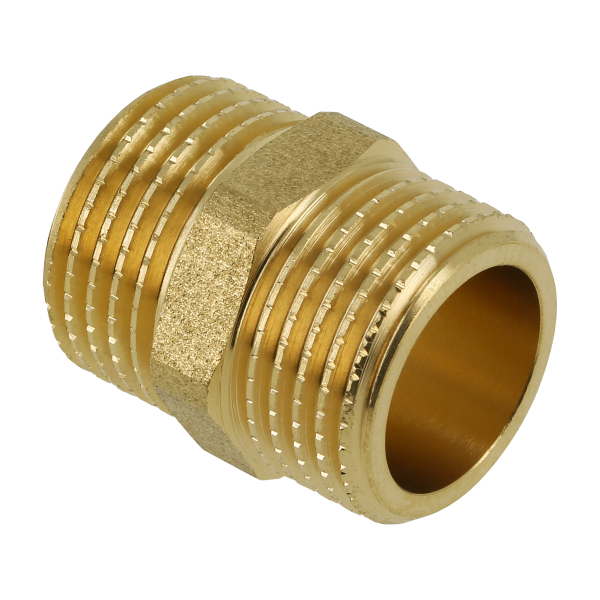 Bonfix Dubbele Nippel 1/2x1/2 Buitendraad 81130