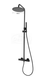 Best Design Black-Pary-300 Thermostatische Regendouche-Opbouw 4010510