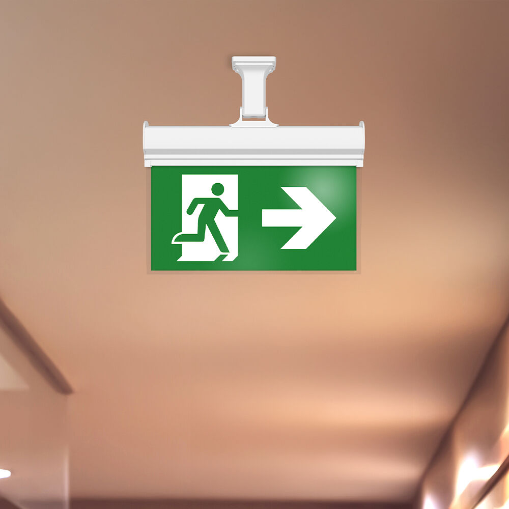Braytron EXIT LED 3W MA HNG IP20 WHT Emergency Exit