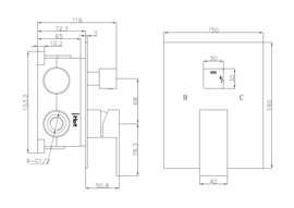 Best Design Monte Inbouw Douchemengkraan met Box 4006230