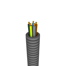 Preflex 5 x 2.5mm2 19mm Flexibel 100m.