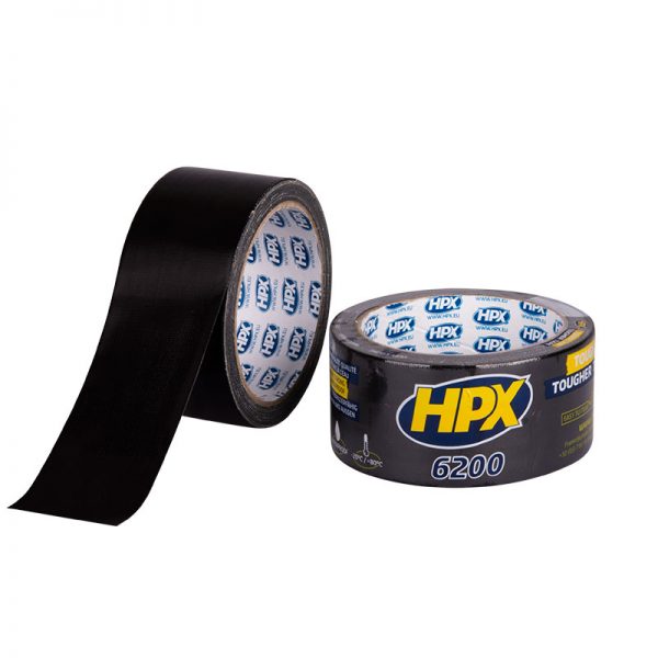 HPX Duct-tape 48mm x 25m Zwart CB5025