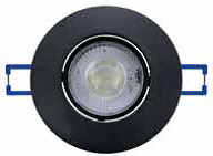 0160531005 NORA PRO 5 5W Black 3 CCT Round