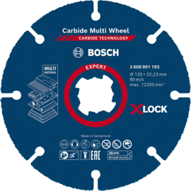 Bosch Expert Carbide Multi Wheel X-LOCK Doorslijpschijf Ø125mm 2608901193