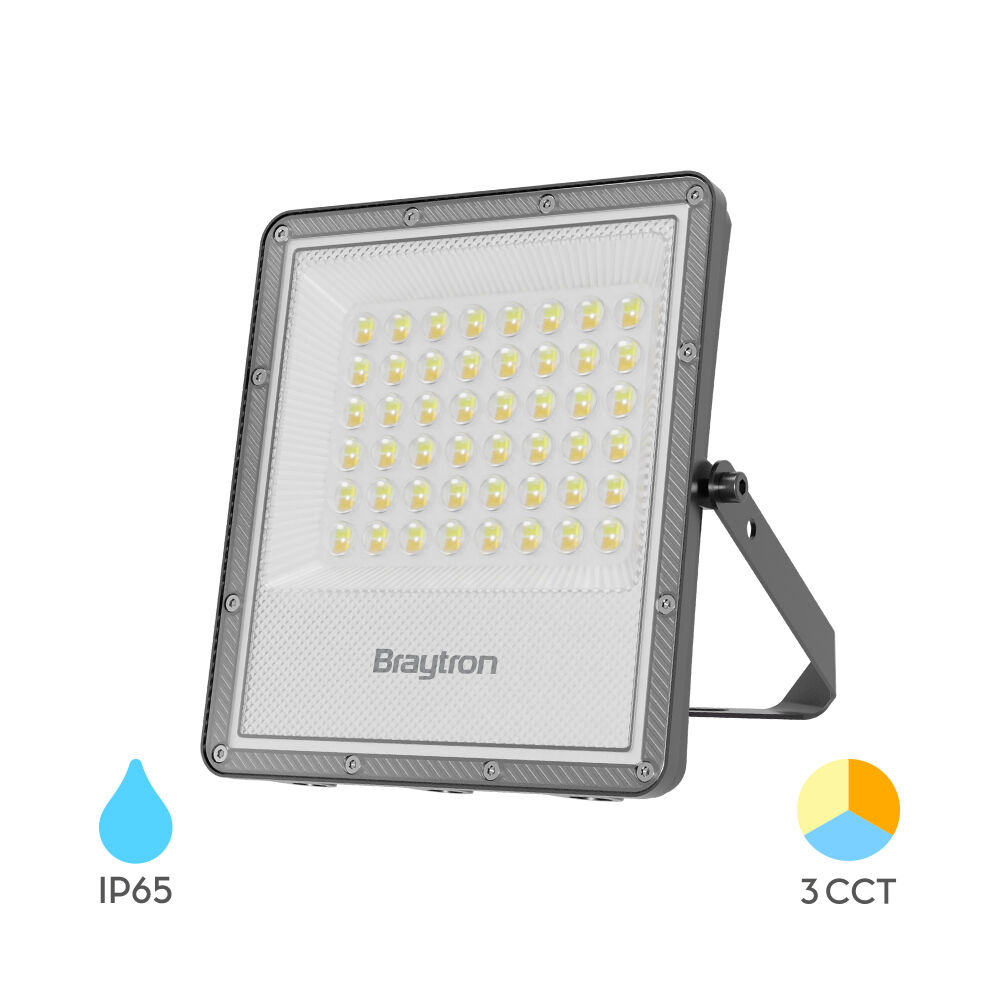 Braytron FLOOD PF 50W Grey 3IN1 IP65 LED Floodlight