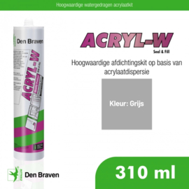 Zwaluw Acryl-W 310ml Grijs 31050786