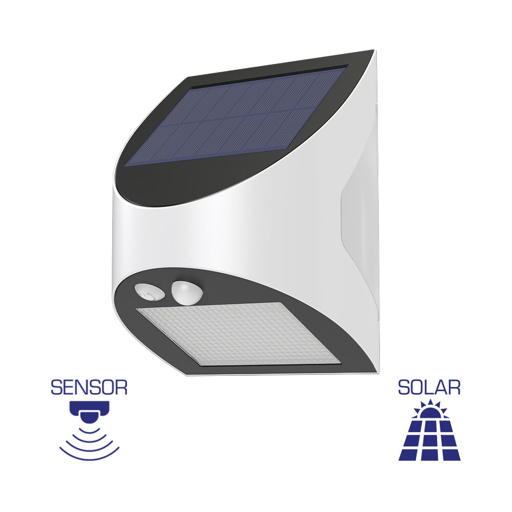 Braytron SOLARIS W1 White 3W 6500K IP54 Solar Wall Light