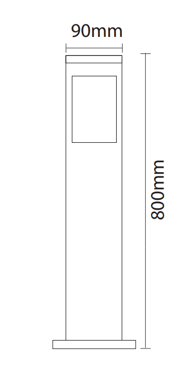Horoz KAVAK SQ-5 Black E27
