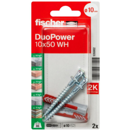 Fischer DuoPower Plug 10x50 WH K 535002