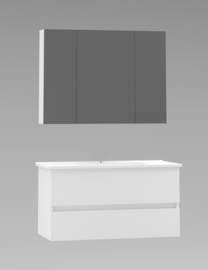 Titan Wit 100cm Badmeubelset