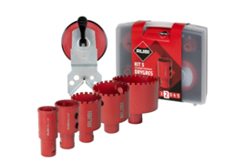 Rubi Kit Drygres Premium 5 Diamantboren Ø 28, 35, 43, 50, 68mm 51937
